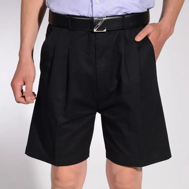 Middle-aged Men's Shorts Summer Loose Dad Outfit Cotton Five-point Pants Middle-aged Men's Casual Suit Shorts