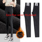 2pcs Winter High Waist Black All-match Black Pencil Pants with Small Feet Korean Fashion Cotton Pants Plus Velvet Thickening Base