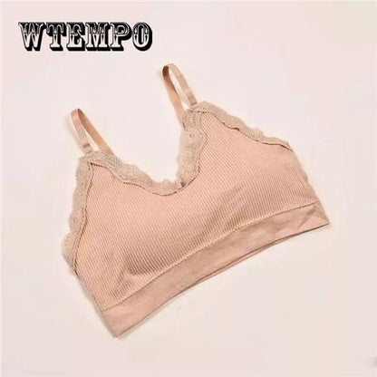 Women Sport Bra Fitness Top Yoga Bra For Cup A -D Black White Daily Wear Wire Free Seamless Solid