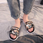 Summer Men's Net Red Sandals and Slippers Non-slip Soft Bottom 2020 Tide Flat Bottom Couple Wear Slippers Korean Version