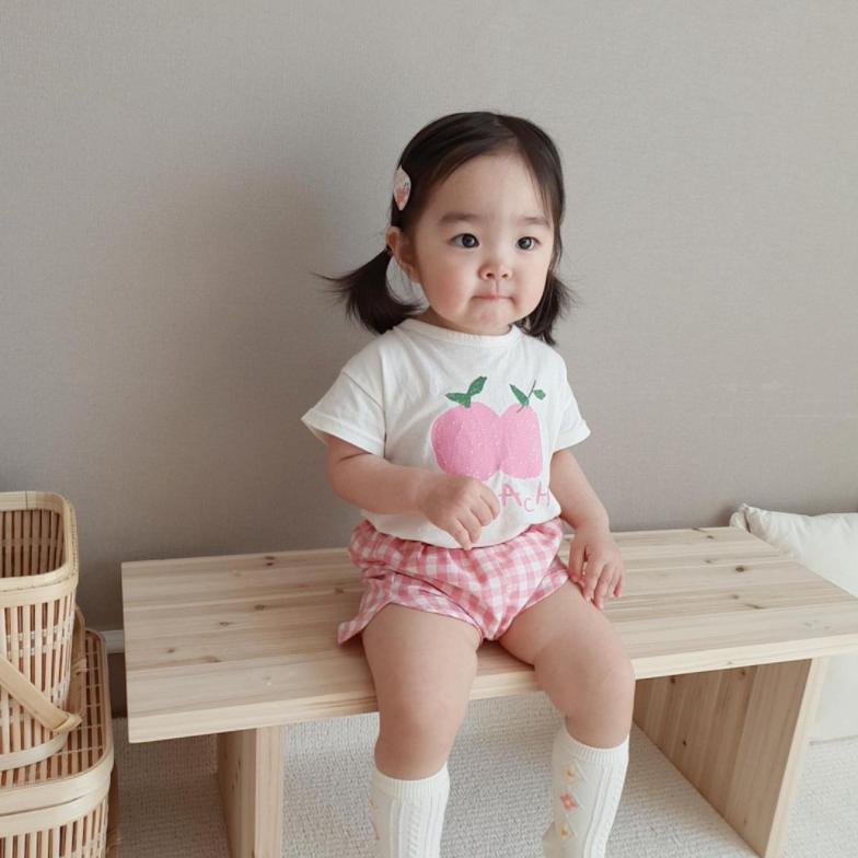 Kids Baby Girl Boy Clothes Set Tops Solid Cartoon Short Sleeve Shirt Crop Pants Summer Casual Outfit Sets Girls Boys 0-4Y