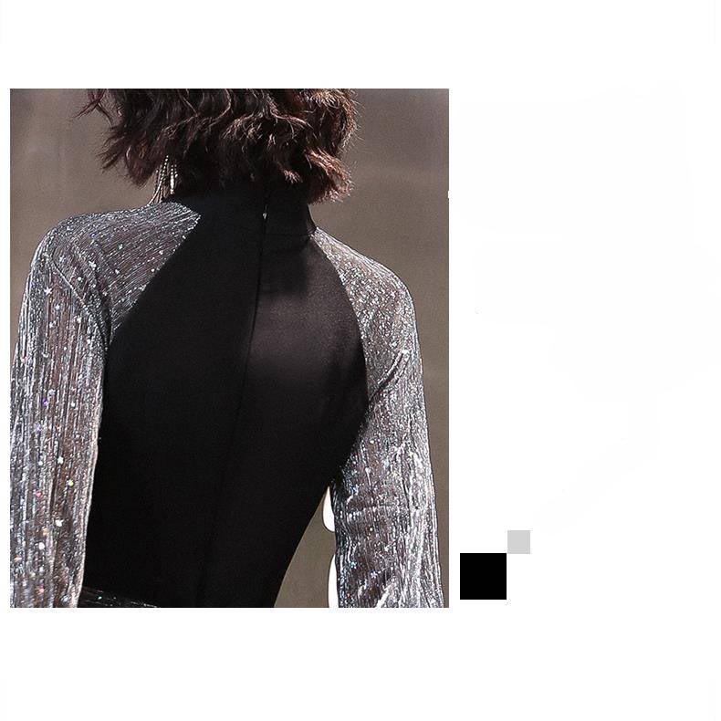 Temperament Evening Dress Dress Ladies Ladies Banquet Skirt Noble Black Was Thin A-line Base Skirt