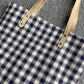 Large-capacity Plaid Bag Women Canvas Bags Travel Casual Shoulder Handbag Simple Hobo Bags