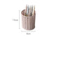 Nordic Simple Imitation Rattan Plastic Pen Holder Female Ins Student Office Desktop Creative Hollow Stationery Storage Tube