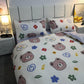 Cotton Fashion Printing Four-piece Skin-friendly Soft Quilt Cover Sheet Double Bed Bedding Set