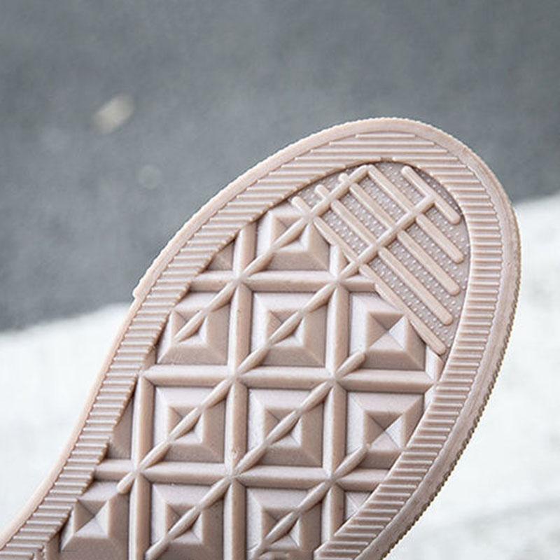 Rain Boots Short Boots Female Adult Fashion Water Shoes Wear-resistant Non-slip Waterproof Work Shoes Four Seasons Wearable Embossed Design