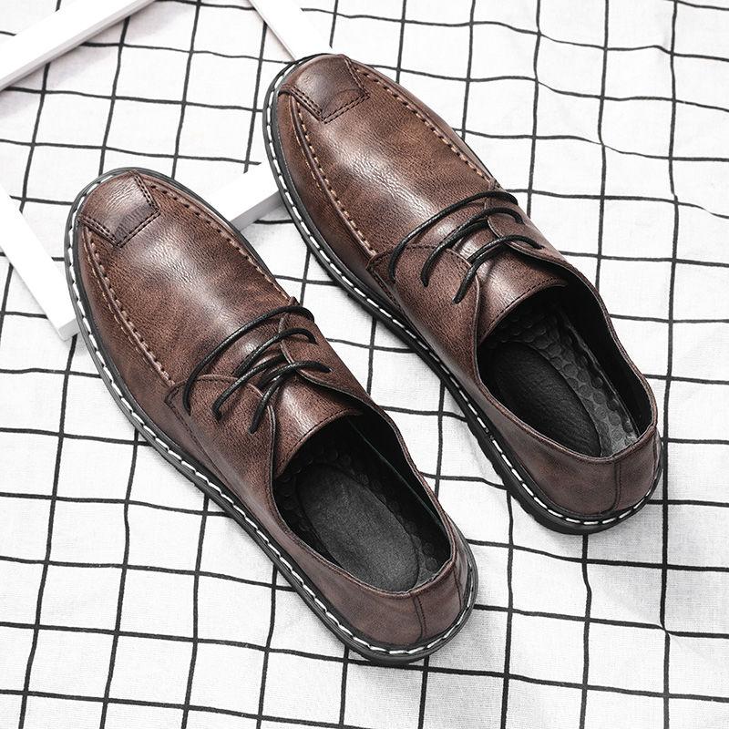 Custom Comfortable Men Pointed Toe Dress Shoes Genuine Low Leather Men's Wedding Shoes Loafers