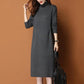 Autumn and Winter Long High-neck Bottoming Skirt Casual Thick Inner Dress All-match Solid Color Female Sweater Dress
