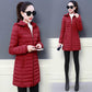 WTEMPO Cotton-padded Jacket Women's Mid-length Slim Padded Jacket Middle-aged Mother Down Padded Jacket