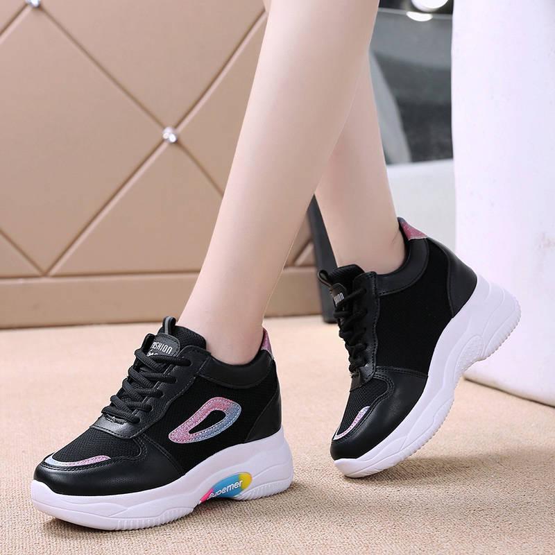 Women Shoes White Sneakers Women Vulcanize Shoes Platform Chunky Sneakers Casual Dad Shoes Basket