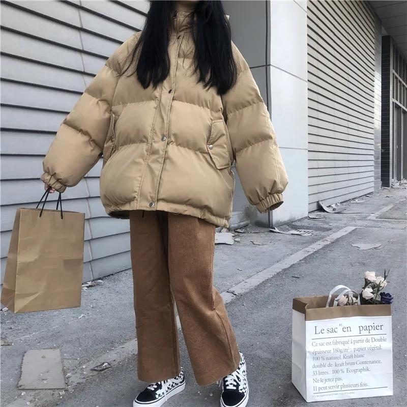 Cotton-padded Jacket Women's Winter Cotton-padded Jacket Korean Style Loose and Thick Student Short Down Padded Jacket