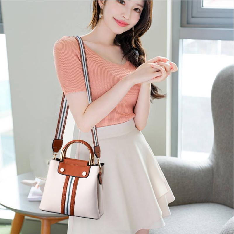 Women Three-layers Waterproof  Crossbody Bag Genuine Leather Hand Bag Multifunction Shoulder Bag