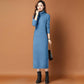High Neck Pullover Long Outer Wear Sweater Skirt Over The Knee To Keep Warm Slim and Slim Matching Coat Knitted Dress Female Temperament Sweater Skirt