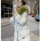 Over The Knee Mid-length Cotton Women's Jacket Winter Cotton Jacket Thick Cotton Jacket Loose Bread