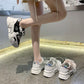 Korean Style Female Student Breathable Shoes Spring and Summer Fashion All-match Platform Sneakers Casual Outdoor Running Shoes