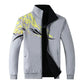 Reversible Men's Spring and Autumn Casual Jacket Double Side Outerwear Large Size Stand Collar Zipper Printing Sportwear