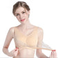 Women's Pure Cotton Non-wireless Bra Thin Ladies Gather-up Vest-style Sports Underwear Seamless Sleep Cotton Bra Lace Padded Adjustable Brassiere