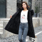 Winter Women's Cotton Jacket Coat Mid-length Pie To Overcome with Fur Collar Fashion Winter Down Jacket Plus Velvet Jacket