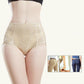 Women's Spring Summer Large Size Causal Briefs High Waist Solid Color Seamless Lace Hip Lift Panties