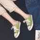 Women's Solid Color Canvas Shoes Spring and Summer Large Size Slippers All-match Flat Heel Casual Shoes
