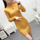 Autumn and Winter Turtleneck Sweater Women Pullover Mid-length Slim-fitting Thick Tight Knit Bottoming Shirt