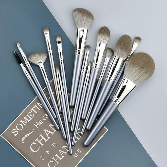 14pcs Makeup Brushes Set Green Health & Beauty Eye Shadow Brush Foundation Powder Eyeliner Eyelash Lip Make Brush Cosmetic Makeup Tools