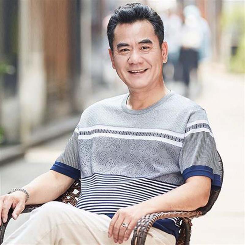 Summer Short-sleeved T-shirt Middle-aged Men's Round Neck Shirt Bottoming Shirt Middle-aged and Elderly Clothes Men's Clothing