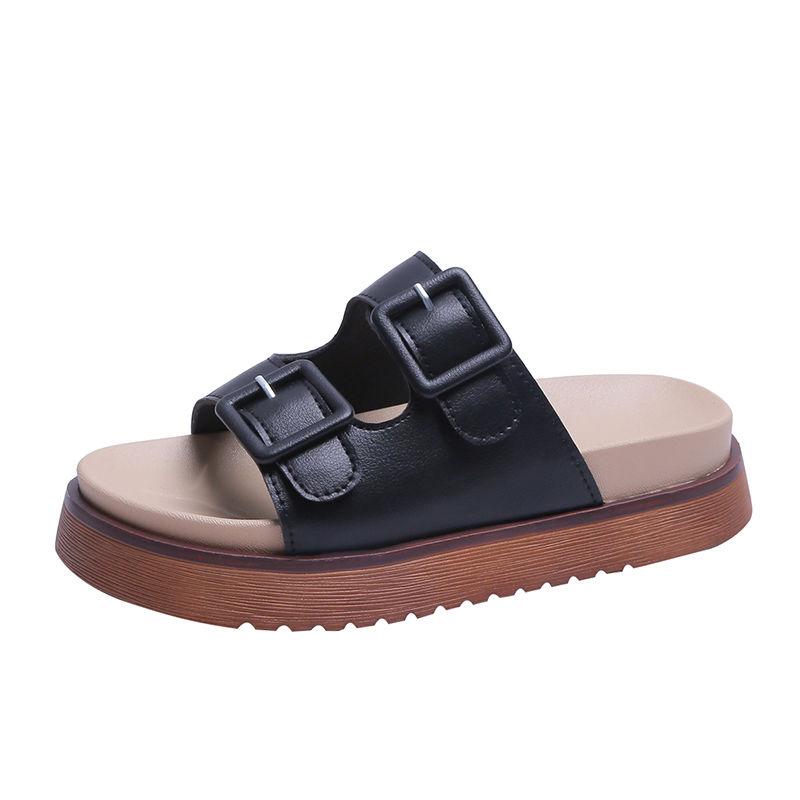 Slippers Women’s Summer Wear Fashion Casual Slippers Beach Flat Non-slip Soft-soled Slippers Lightweight Thick-soled