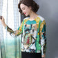 Autumn Winter Pullover Woolen Sweater Women High-end Loose Knitted Sweaters Jumpers Female Soft Cartoon Print Cashmere Sweater