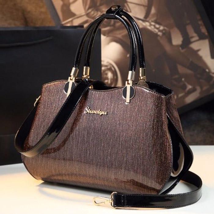 Woman Big Casual Tote Luxury Patent Leather Bags Womens Designer Handbag Shoulder Messenger Bag