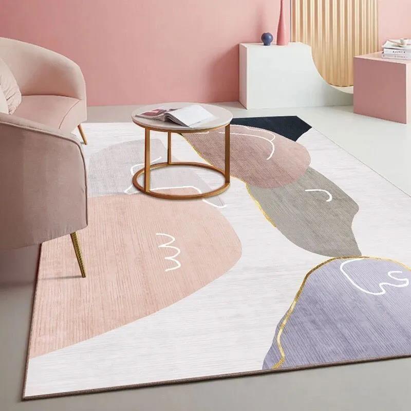 Modern Geometric Home Bedroom Bedside Carpet Living Room Sofa Cushion Nordic Minimalist Carpet