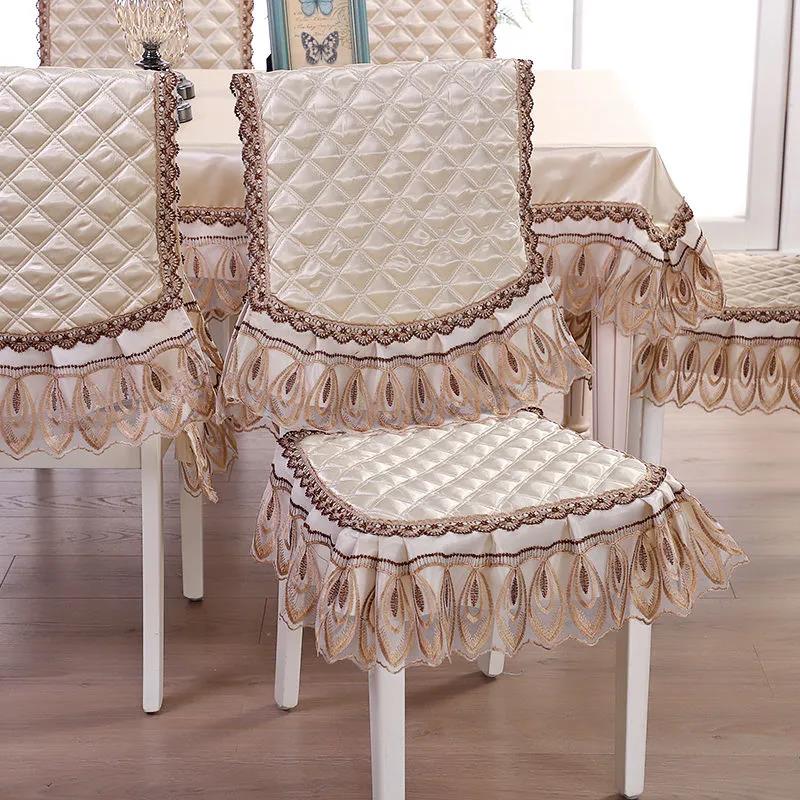Chair Cover Seat Four Seasons General Non-slip Thickening Household European Style Stool Cushion Stitching Detachable Chair Cover