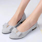 Spring and Summer Pointed Toe Low-heeled Professional Bow Flat Shoes Shallow Mouth Work Casual Shoes