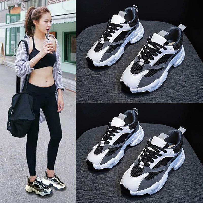 Daddy shoes female ins tide summer student wild thick bottom net red casual sports shoes comfortable