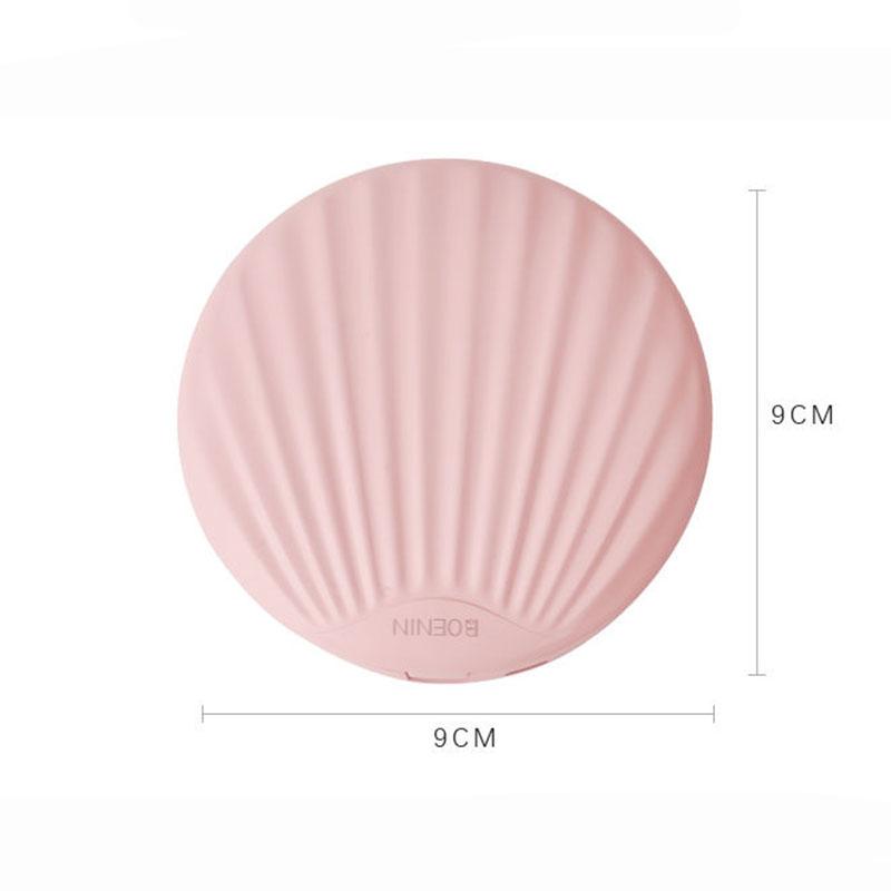 Ladies Portable Mirror USB Rechargeable LED Makeup Mirror Light Convenient Mini Mirror Beauty Makeup Mirror