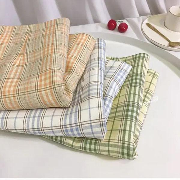 Retro Plaid Skirt Women's Summer Safety Panty Lining Plaid High Waist Bag Hip Skirt College Style All-match Thin Short Skirt