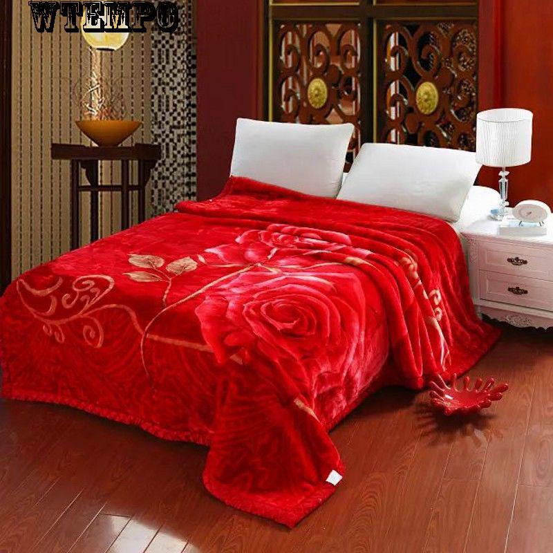 Thicken Blanket Winter Comfort Blanket Coral Fleece Blanket Plush Blanket Print Blanket