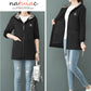 Spring and Autumn Windbreaker Hooded Jacket Loose Casual Mid-length Temperament All-match Jacket Women
