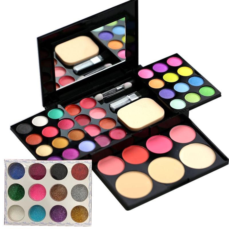 Eyeshadow Palette Desert Rose Glitter Waterproof and Sweatproof Earth Color Set Pearly Eyeshadow