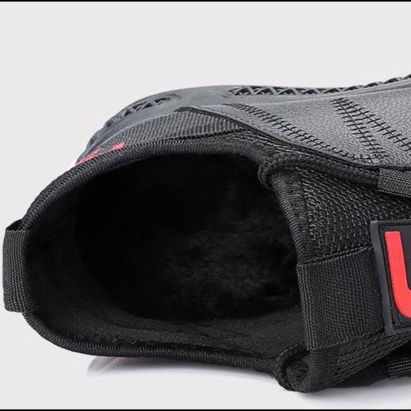Winter Leisure Leather Waterproof All-match Plus Velvet Cotton Shoes Warm and Comfortable Flat Shoes