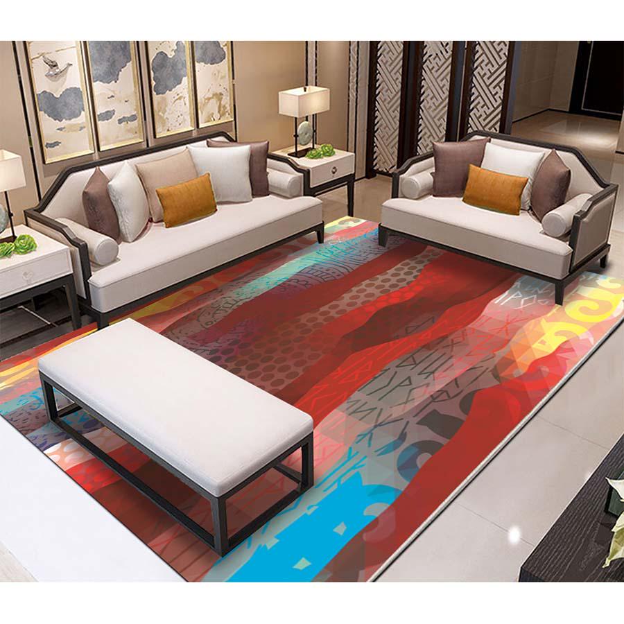 Ink Chinese Rectangular Sofa Coffee Table Carpet Carpets for Living Room Area Rug Home Decor
