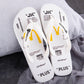 Flip-flops Men's Tide Brand Anti-slip Pinch Slippers Men and Women Couples Wear-resistant Deodorant