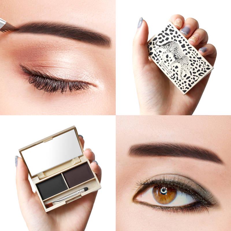 Two-color eyebrow powder waterproof natural three-dimensional non-marking anti-sweat non-marking