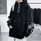 Hooded Sweater Men's Spring and Autumn Loose Large Size All-match Fake Two-piece Top Pullover Thin Section