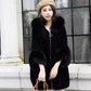 Winter Fashion Imitation Velvet Fur Coat Long Fur Coat Female Loose Thick Warm Mink Fur Teddy Coat