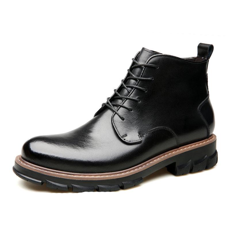 Chelsea Boots Men's Martin Boots Men's Leather Shoes Martin Boots Autumn and Winter Snow Boots