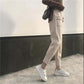 Harem Pants Women's Autumn and Winter New Styles Plus Velvet Thick Woolen Trousers Beam Pants Radish Pants Loose and Thin Net Red Granny Pants