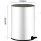 Trash Can Large Capacity Stainless Steel Foot-operated Household Kitchen Bedroom Light Luxury Style Net Red Bathroom with Lid Deodorant