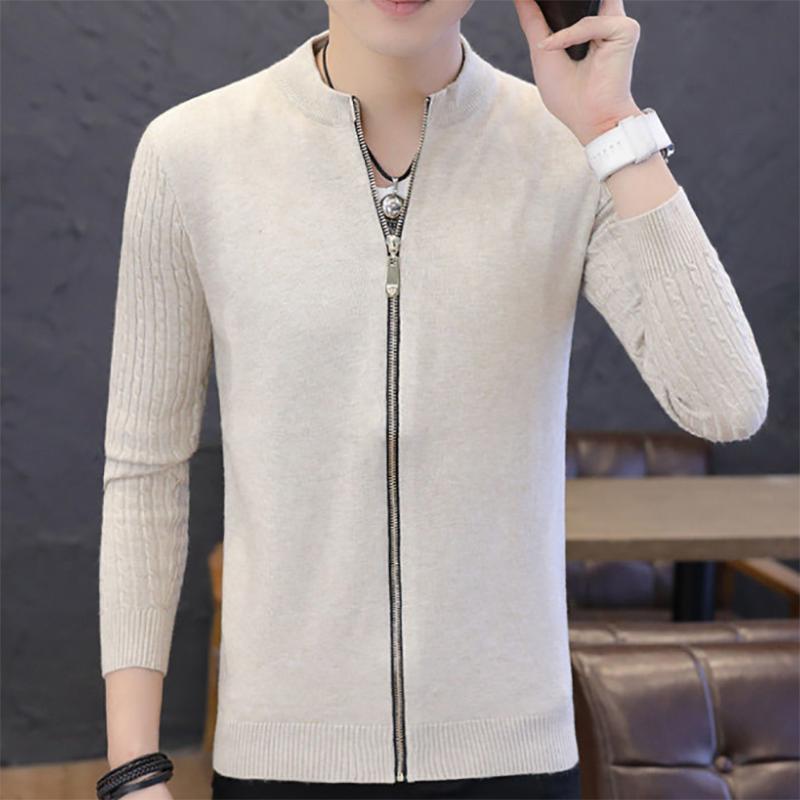 Men's Knitwear Cardigan Sweater Fashion Youth Thicken Warm Sweatshirts Autumn