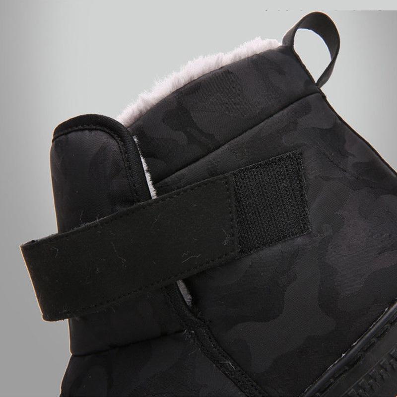 Winter Waterproof Warm Snow Boots Men and Women Cotton Shoes Warm Large Size Flat Heel Boots